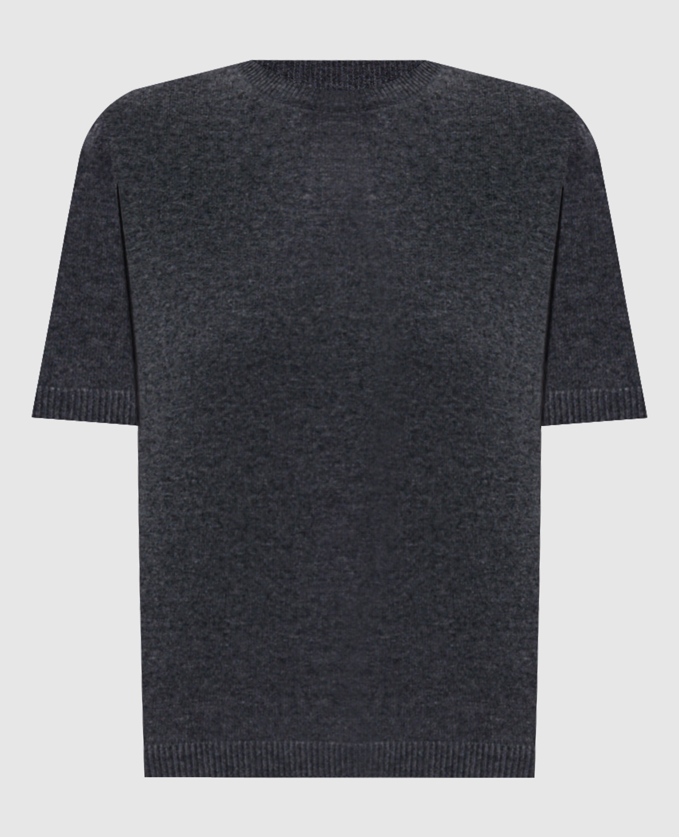 JUST grey wool and cashmere top