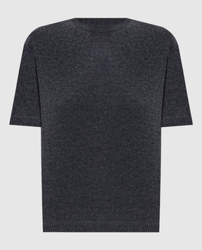 Max Mara JUST grey wool and cashmere top SMMJUST