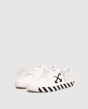 Off-White White Vulcanized Undercut Sneakers OMIA2APC99FAB001