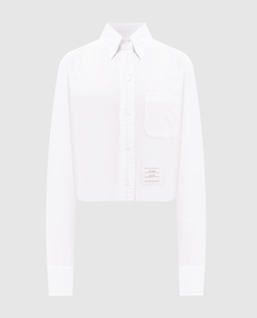 Thom Browne White shirt with a patch FLL164A03113
