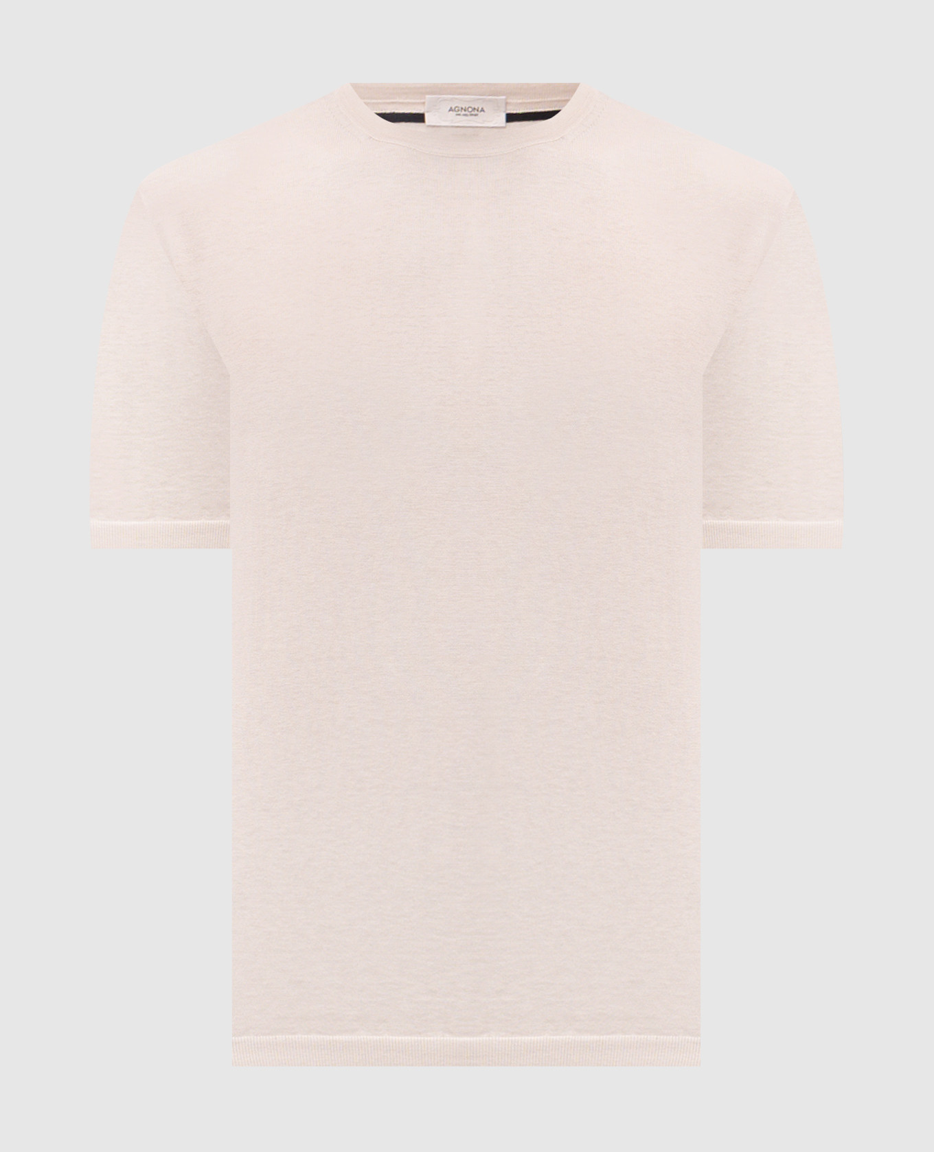 

Beige silk t-shirt Agnona
