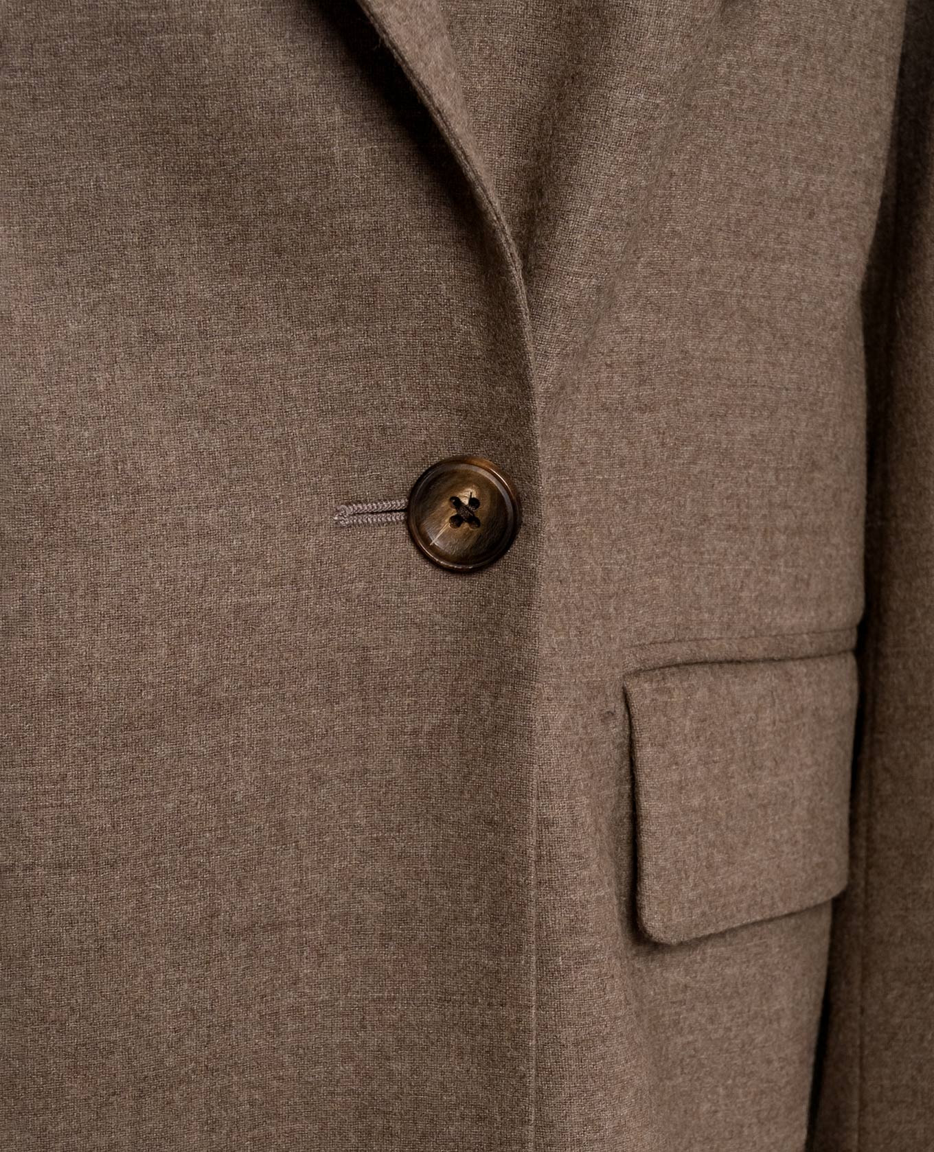 Afrodite brown wool and cashmere jacket Marco Pescarolo 5