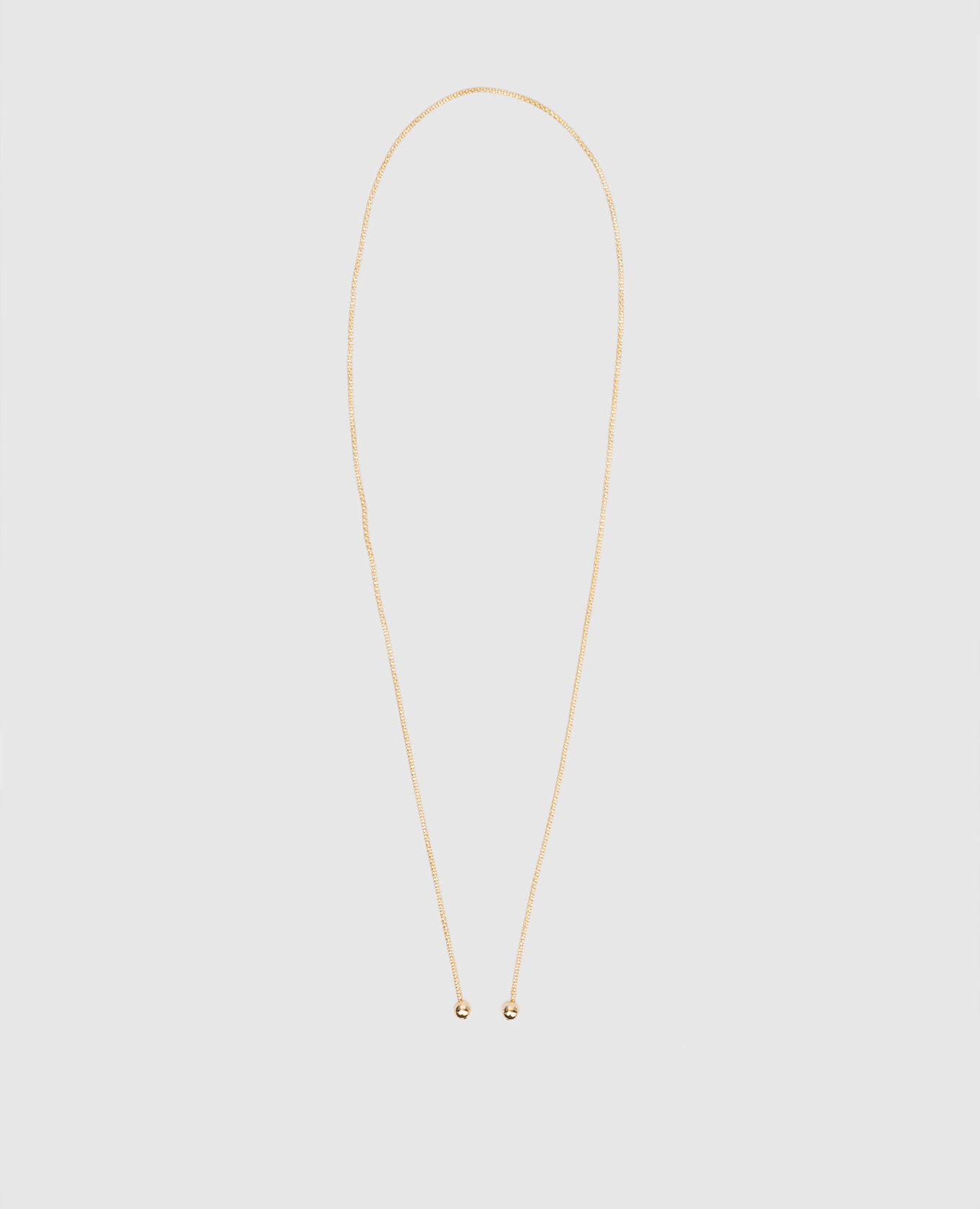 

Gold lariat necklace Reco, Golden