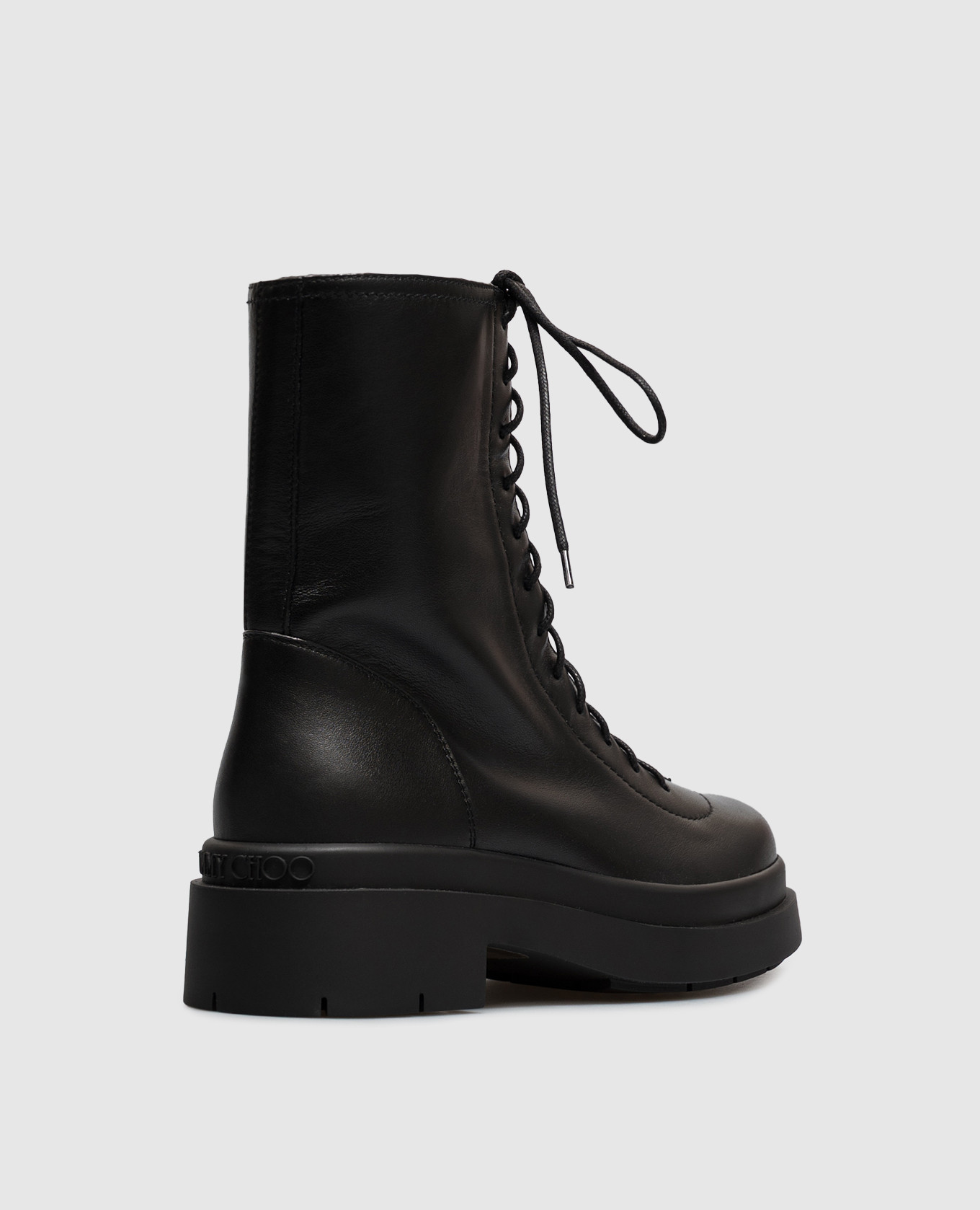 Black leather Sima Flat boots Jimmy Choo 3