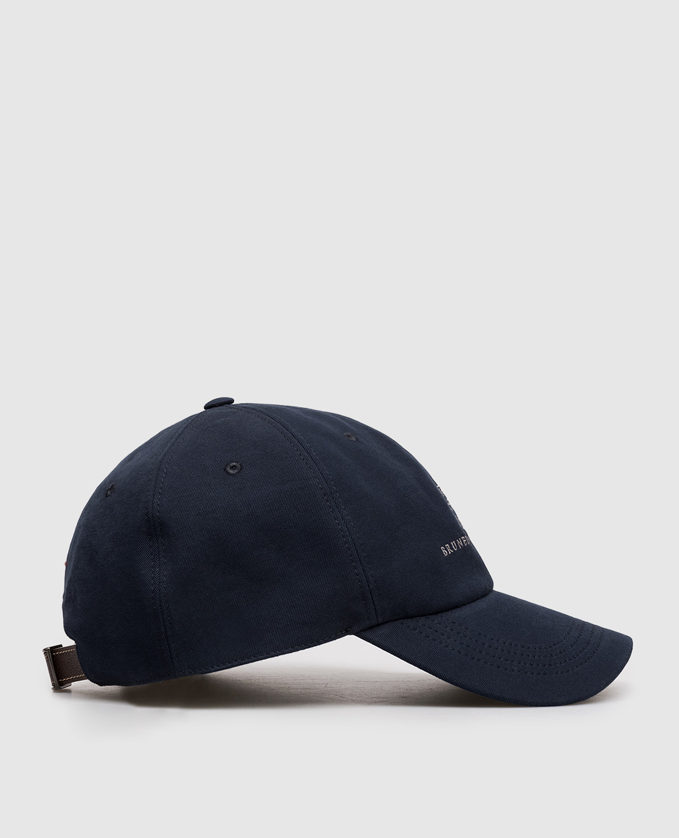 

Blue cap with logo embroidery Brunello Cucinelli