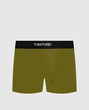 Tom Ford Green boxer briefs with logo T4LC31040