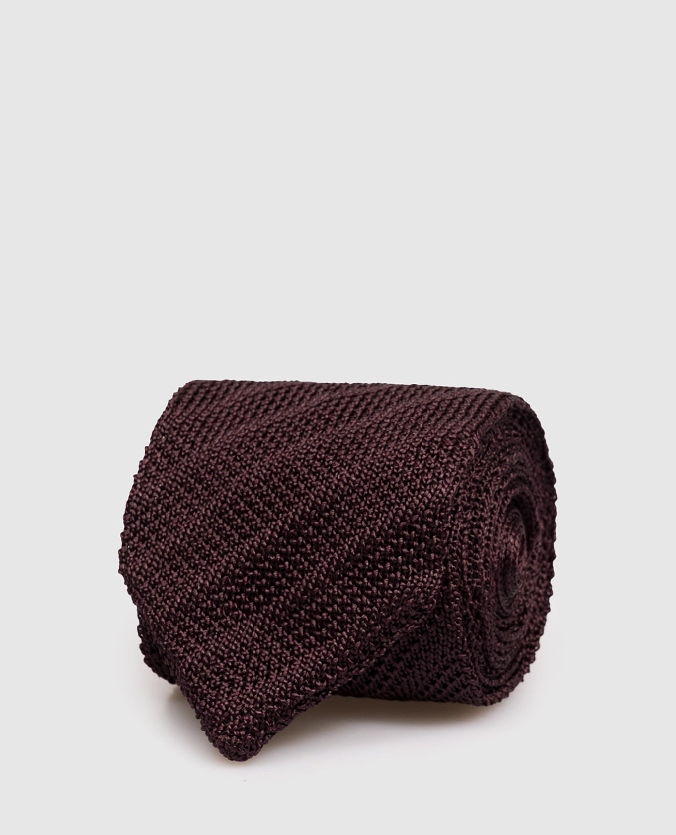 Burgundy silk tie