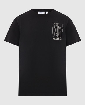 Off-White Black T-shirt with Double Arrow logo print 44MAA027S26J003