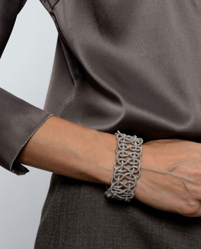 Peserico Silver braided bracelet E35549C0CC978