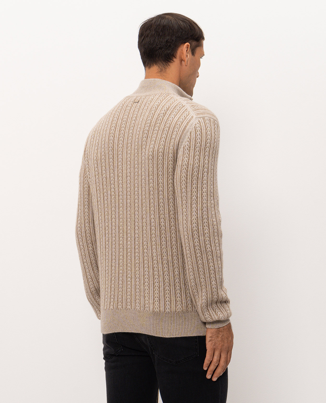 Beige cashmere, wool and silk jumper Agnona 4