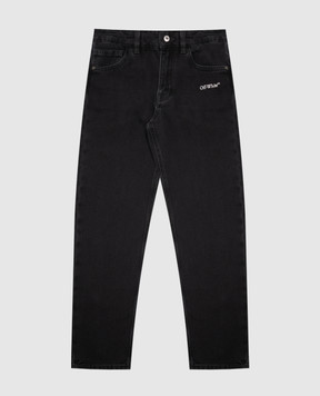 Off-White Children's black jeans Diagonal Marker 44BYA005F26D001