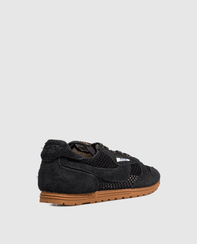 AUTRY Black Windspin logo combo sneakers A1UNWSLWKS01