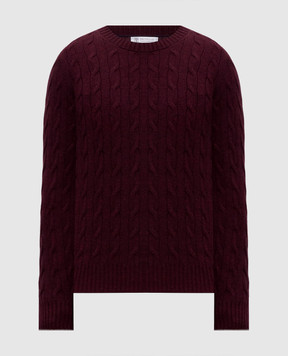 Brunello Cucinelli Burgundy cashmere sweater M22707200