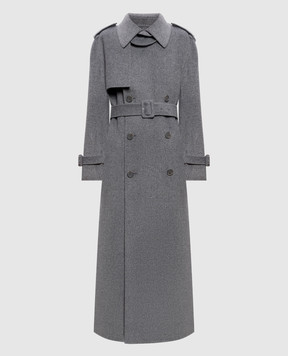 Simkhai Rumi grey double-breasted coat with wool 5257050WL