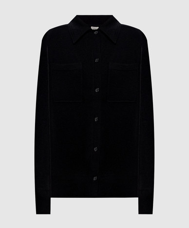 Black cashmere shirt