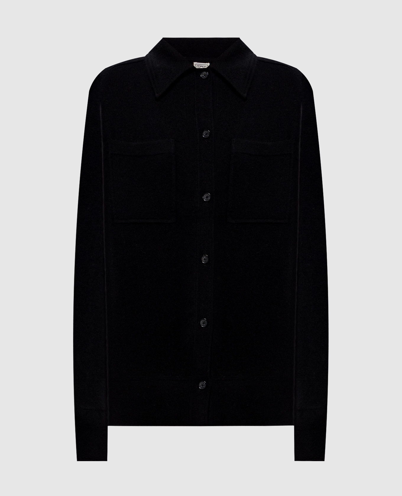 Black cashmere shirt