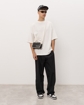 Palm Angels Ivory Devil print T-shirt PAMAA003JR003