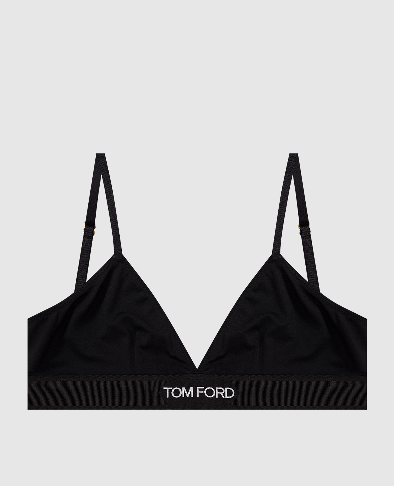 

Black bralette with contrast logo Tom Ford