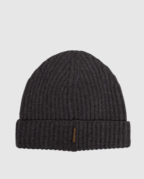 MooRER DAVIS gray cashmere hat DAVISCWS