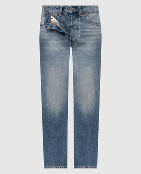 Maison Margiela MM6 Blue jeans with double construction SH2LA0062M30058