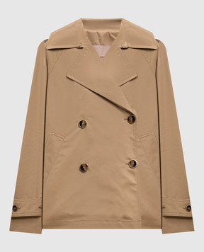 Twinset Beige cropped trench coat 261TP2231