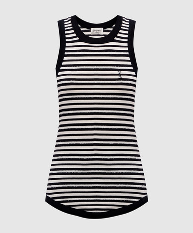 Cassandre striped embroidered T-shirt