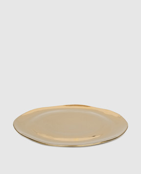 Bitossi Home Golden porcelain serving plate FTB00801