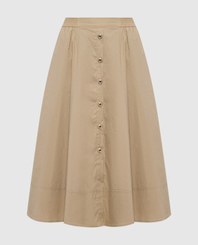 Twinset Beige midi skirt 261TT2235