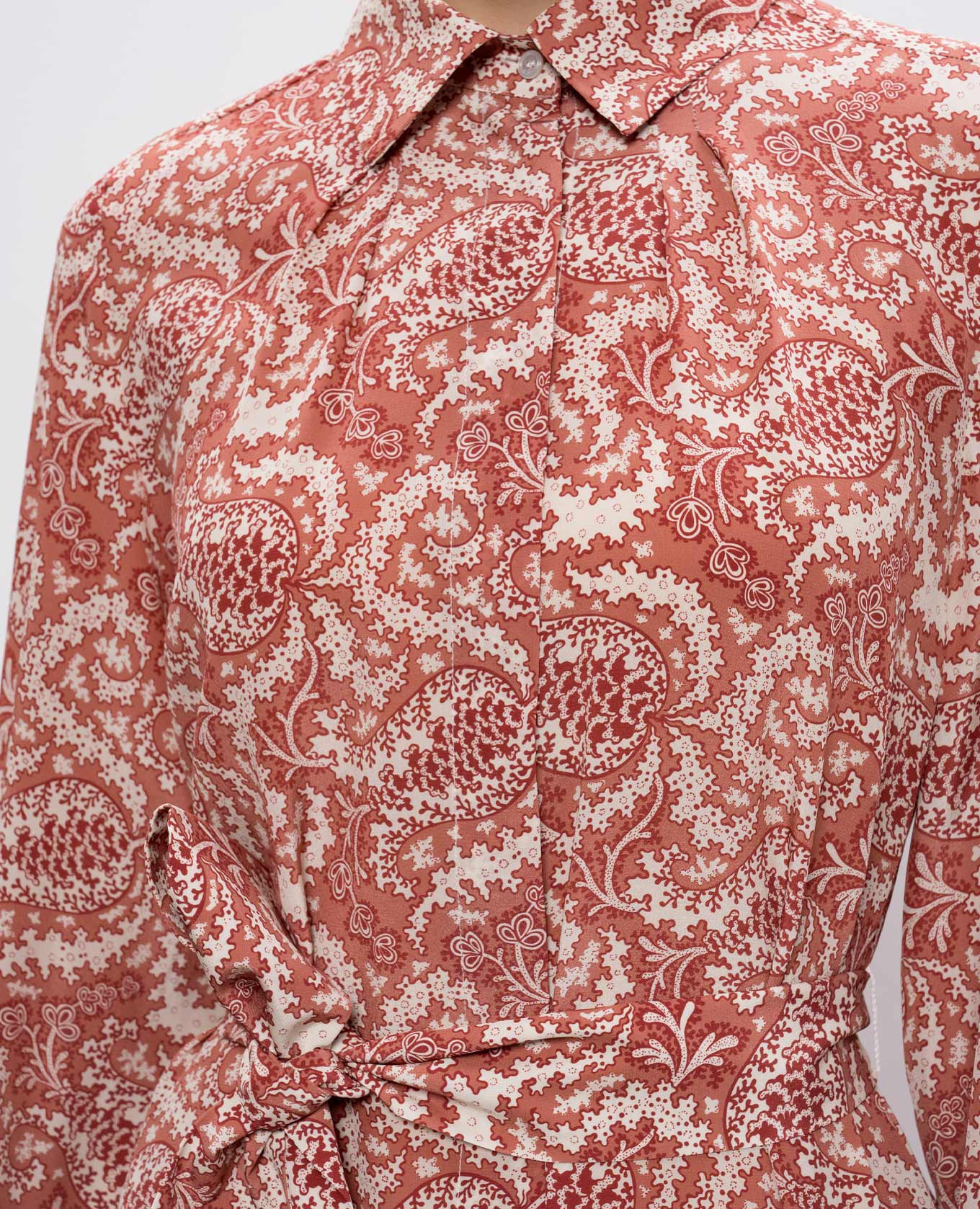 Pink UBICATO silk shirt dress Max Mara Weekend 4