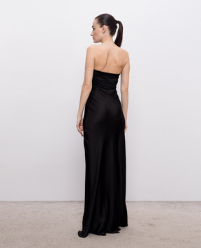 Ermanno Scervino Black silk bustier dress D482Q758KQG