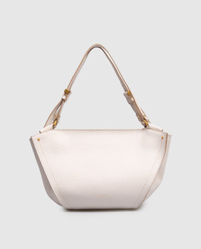 Gianni Chiarini Bloom beige leather tote bag with logo print BS12226RNGDBLTU