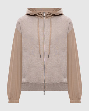 Peserico Beige sports jacket with lurex A12577J02355A