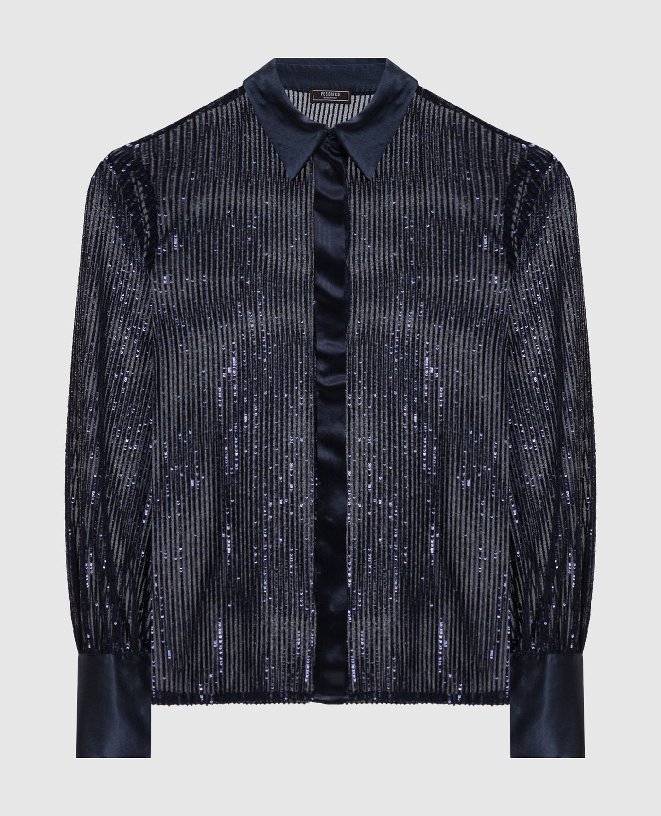 Blue blouse with sequins