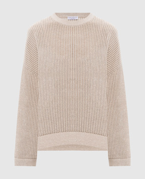 Brunello Cucinelli Beige jumper with lurex MST258300