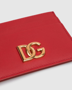 Dolce&Gabbana Red leather cardholder BI0330A3P00