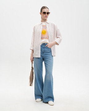 Max Mara Weekend PANTERA ivory print T-shirt WKDPANTERA