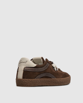 Twinset Brown suede sneakers 262TGT020
