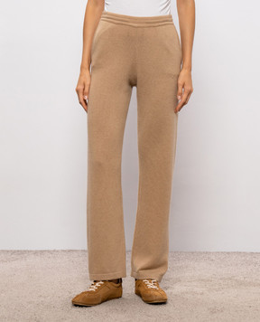 Sporty & Rich Ivana brown cashmere and wool pants PA02785327BR24