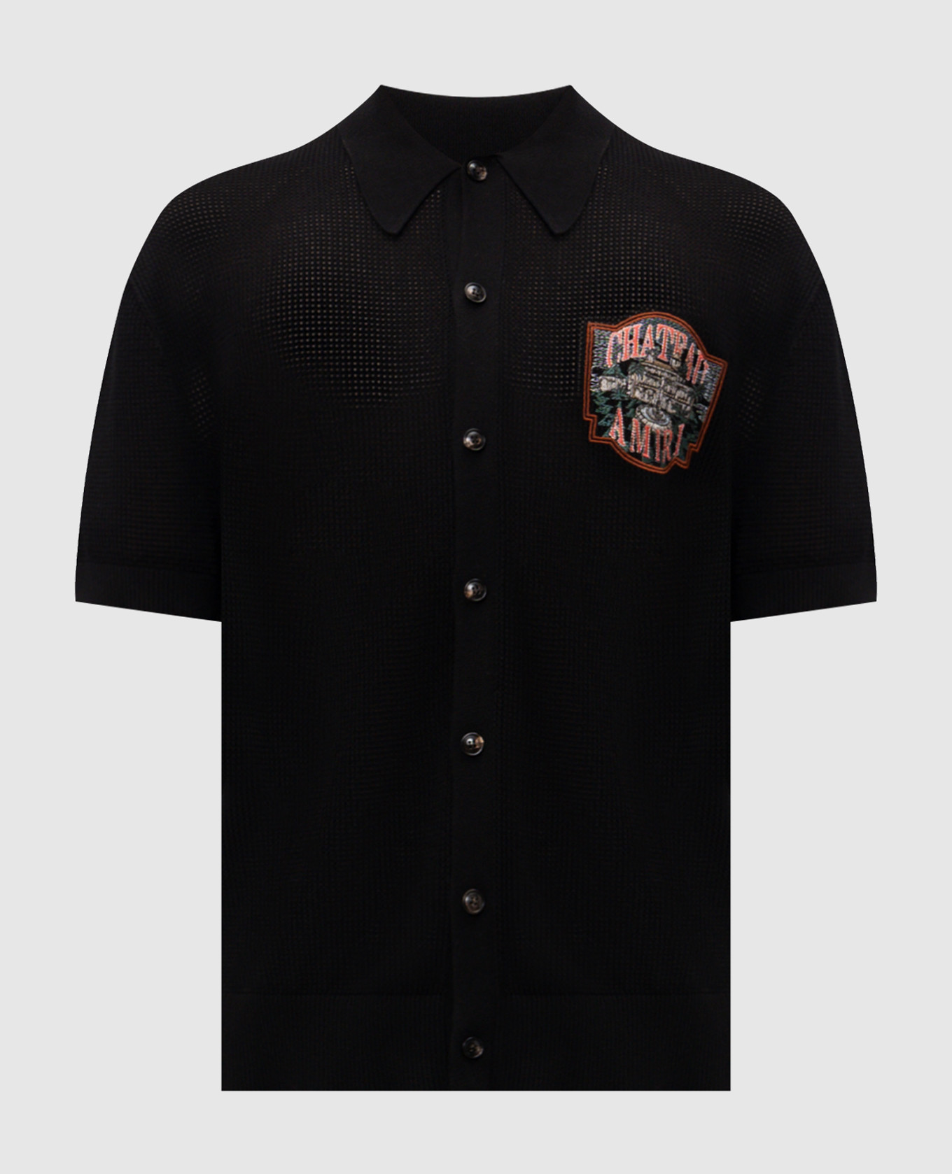 

Black openwork shirt Chateau AMIRI