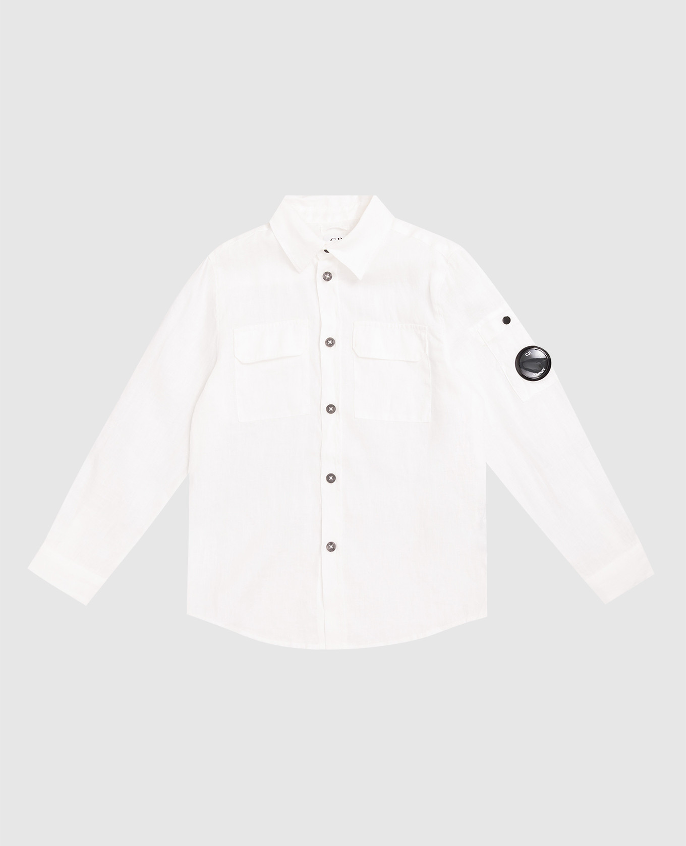 Children's white linen t-shirt C.P. Company
