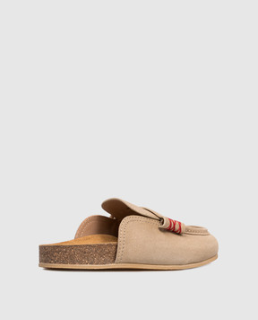 Babe Pay Pls Beige suede mules SABOT