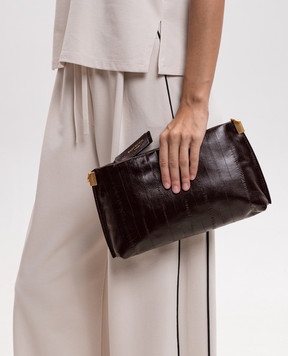 Gianni Chiarini Burgundy Leather Fanny Crossbody Bag BS12644EEL