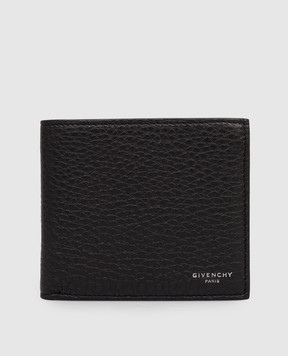 Givenchy Black leather wallet with logo print BK60GUK213