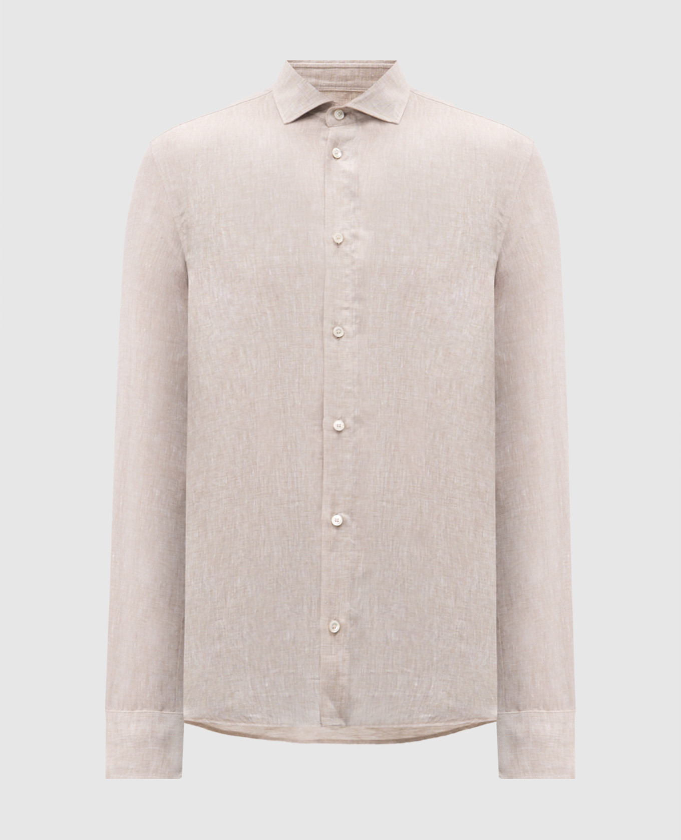 Beige linen shirt