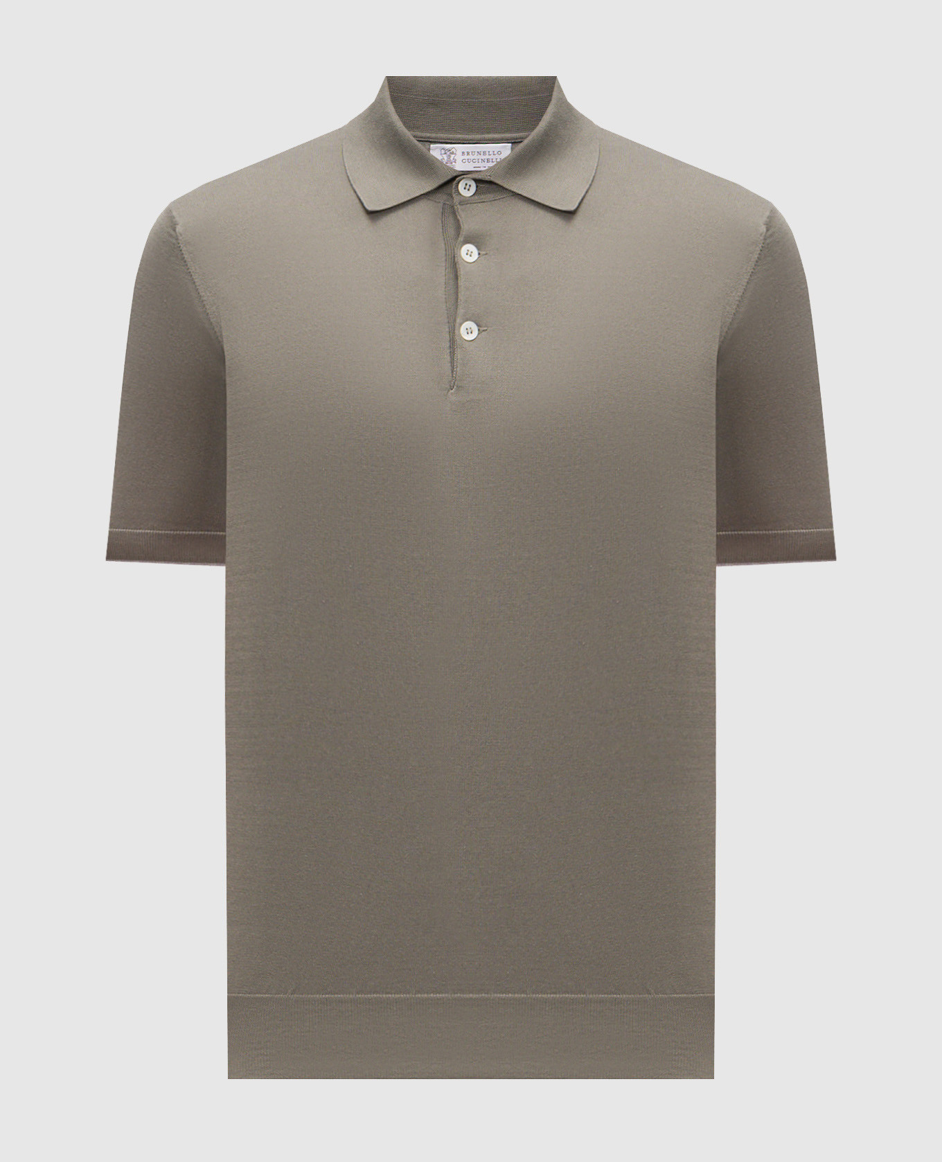 Khaki polo shirt