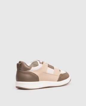 Stefano Ricci Leather sneakers with perforations UZ34G6675WY