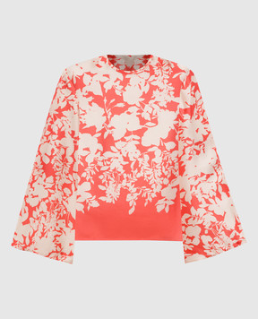 Agnona Floral print silk blouse TT1101YS4064