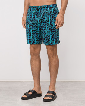 Stefano Ricci Black swim shorts M6B6200070B65405
