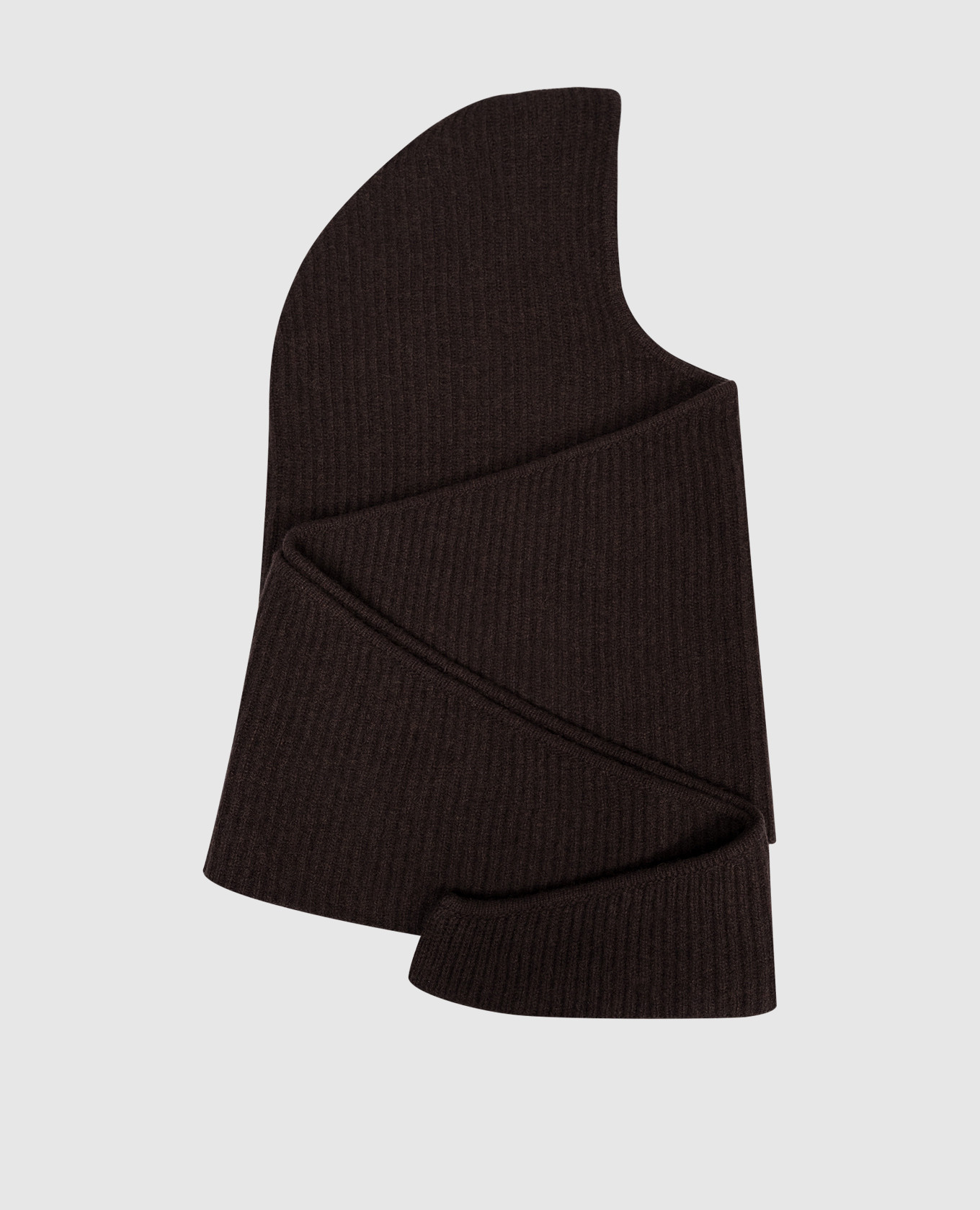 

Brown cashmere hooded scarf Babe Pay Pls