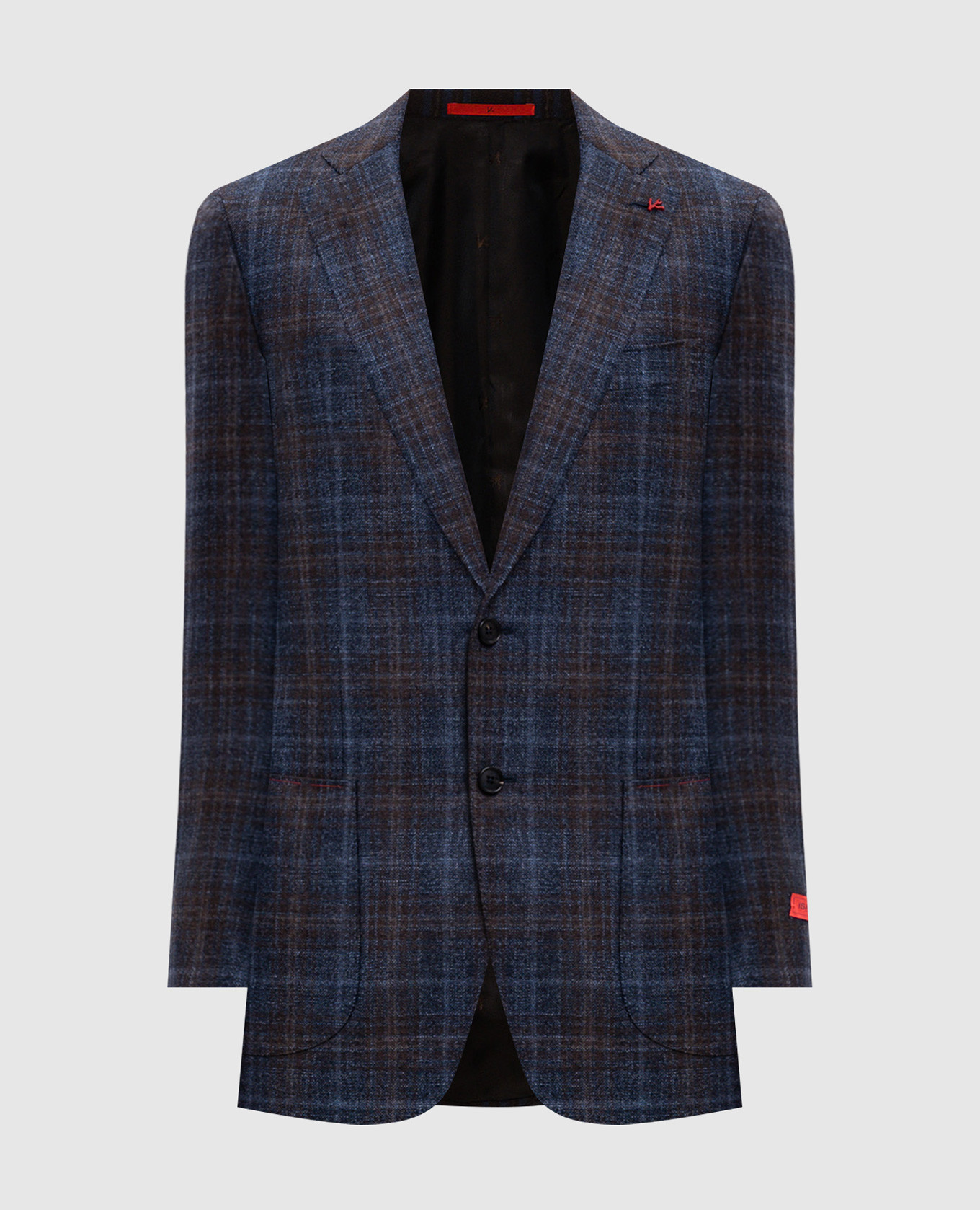 Blue checked jacket ISAIA